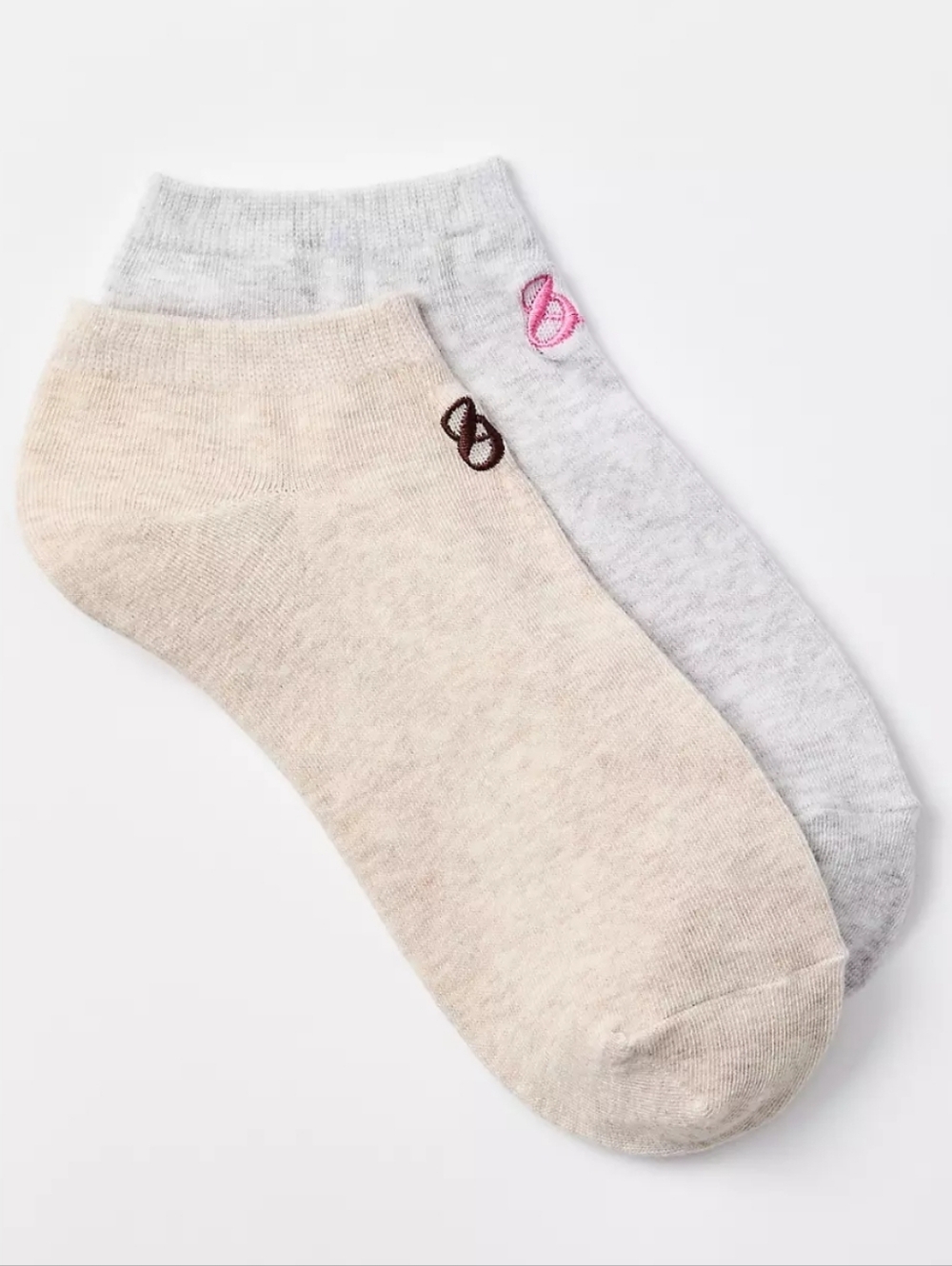 3for24 Loft Lou & Grey socks White And Grey With Logo
